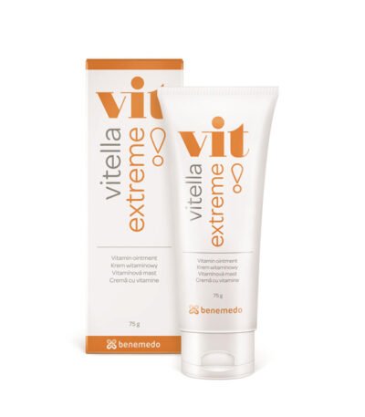 Vitella Extreme vitaminų tepalas tūbelėje ir dėžutėje