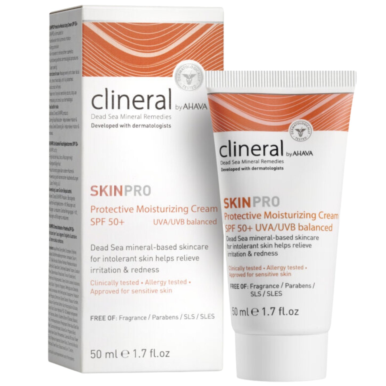xr:d:DAFATkAzBDA:3683,j:2038280666246424095,t:23090407 AHAVA CLINERAL SKINPRO APSAUGINIS DRĖKINAMASIS KREMAS SPF 50, 50 ML - Image 1