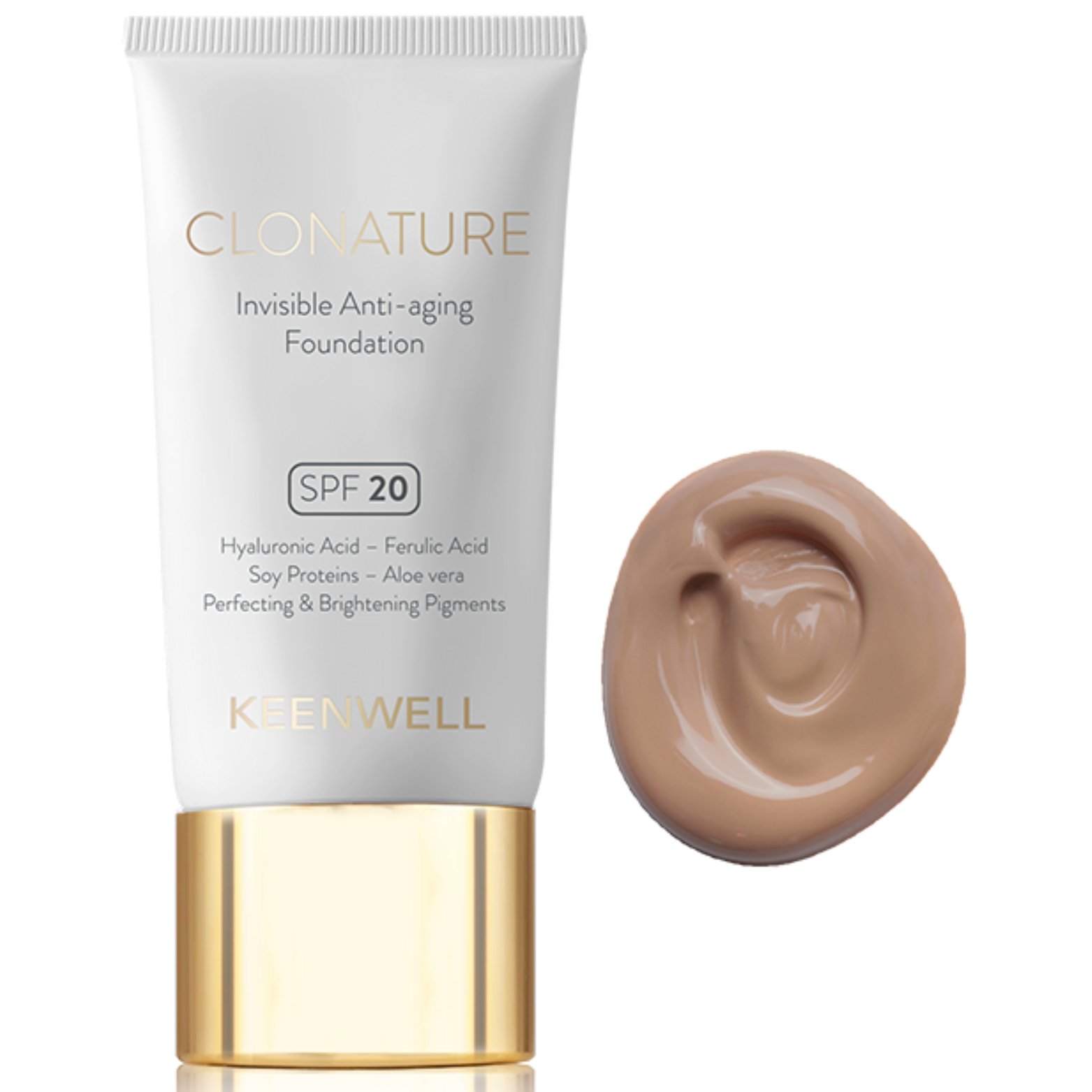 keenwell-clonature-anti-aging-foundation-30ml-nr-8.jpg KEENWELL CLONATURE JAUNINANTIS MAKIAŽO PAGRINDAS SPF20, 30 ml (Nr.8) - Image 1