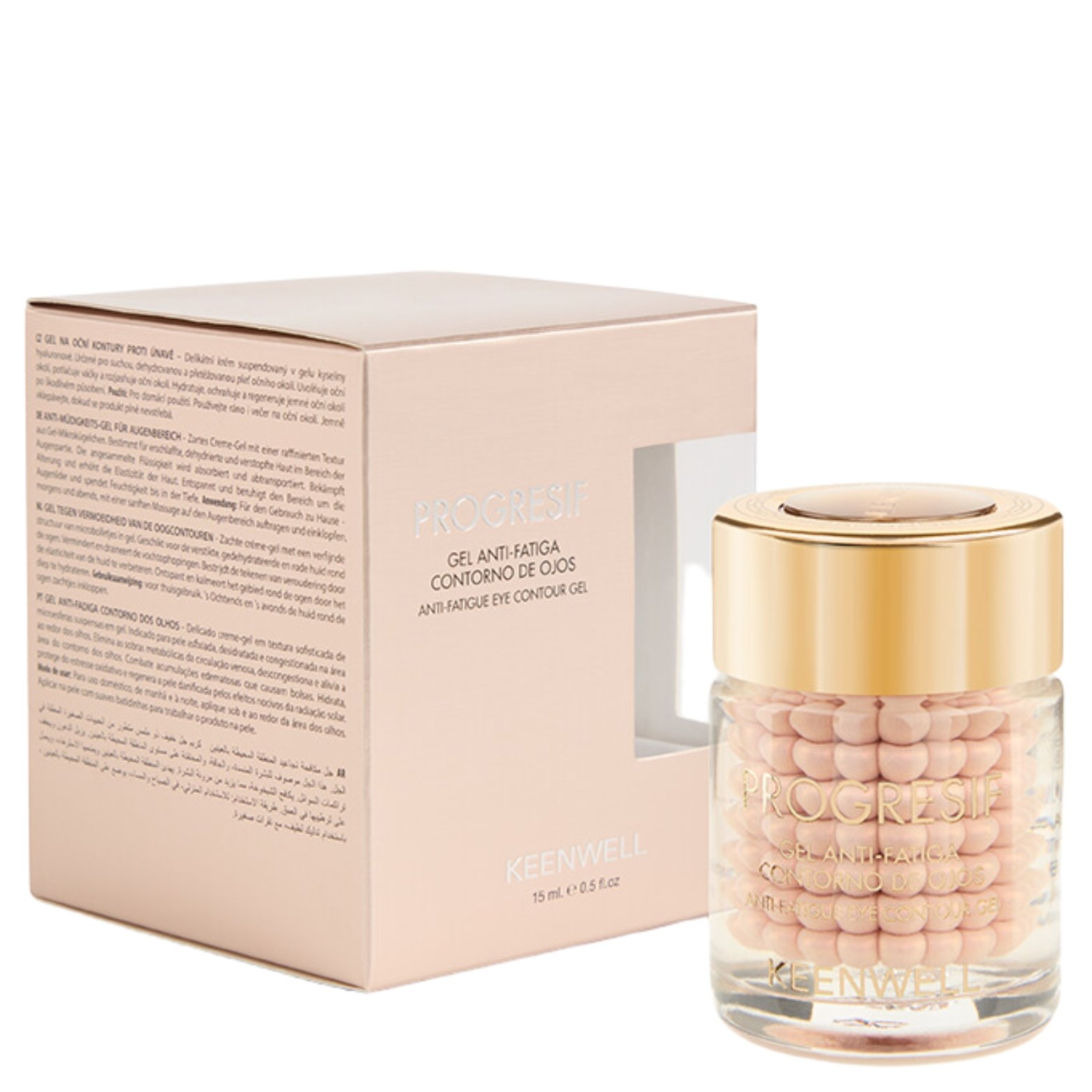 xr:d:DAFATkAzBDA:3637,j:6881899595894088010,t:23081108 KEENWELL PROGRESIF NUOVARGIO POŽYMIUS MAŽINANTIS PAAKIŲ GELIS SU KREMO SFEROMIS, 15 ML - Image 1