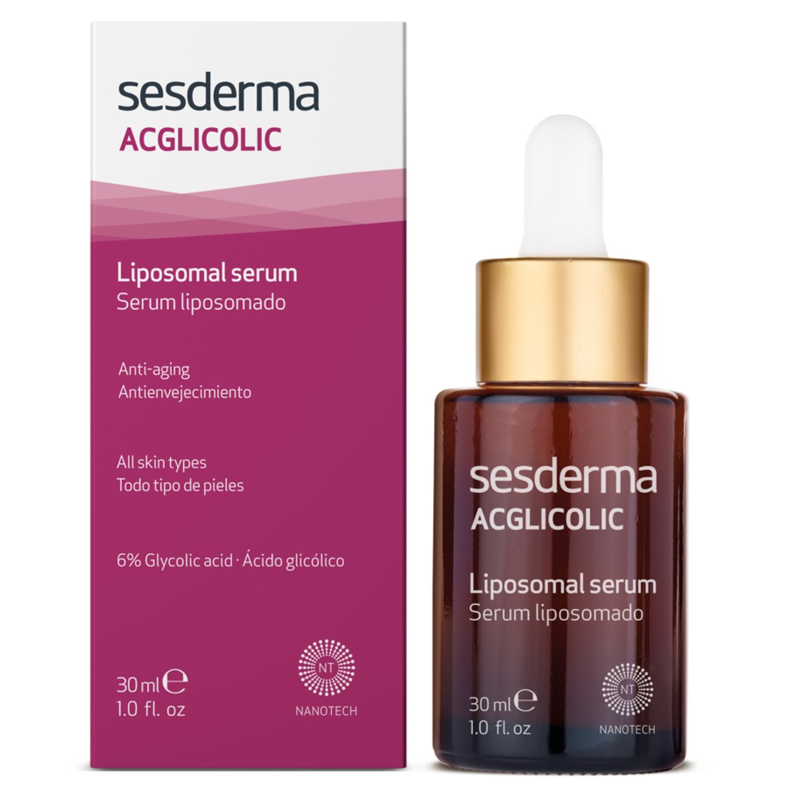 xr:d:DAFATkAzBDA:3305,j:5039926241690305190,t:23073114 SESDERMA ACGLICOLIC LIPOSOMINIS SERUMAS, 30 ML - Image 1