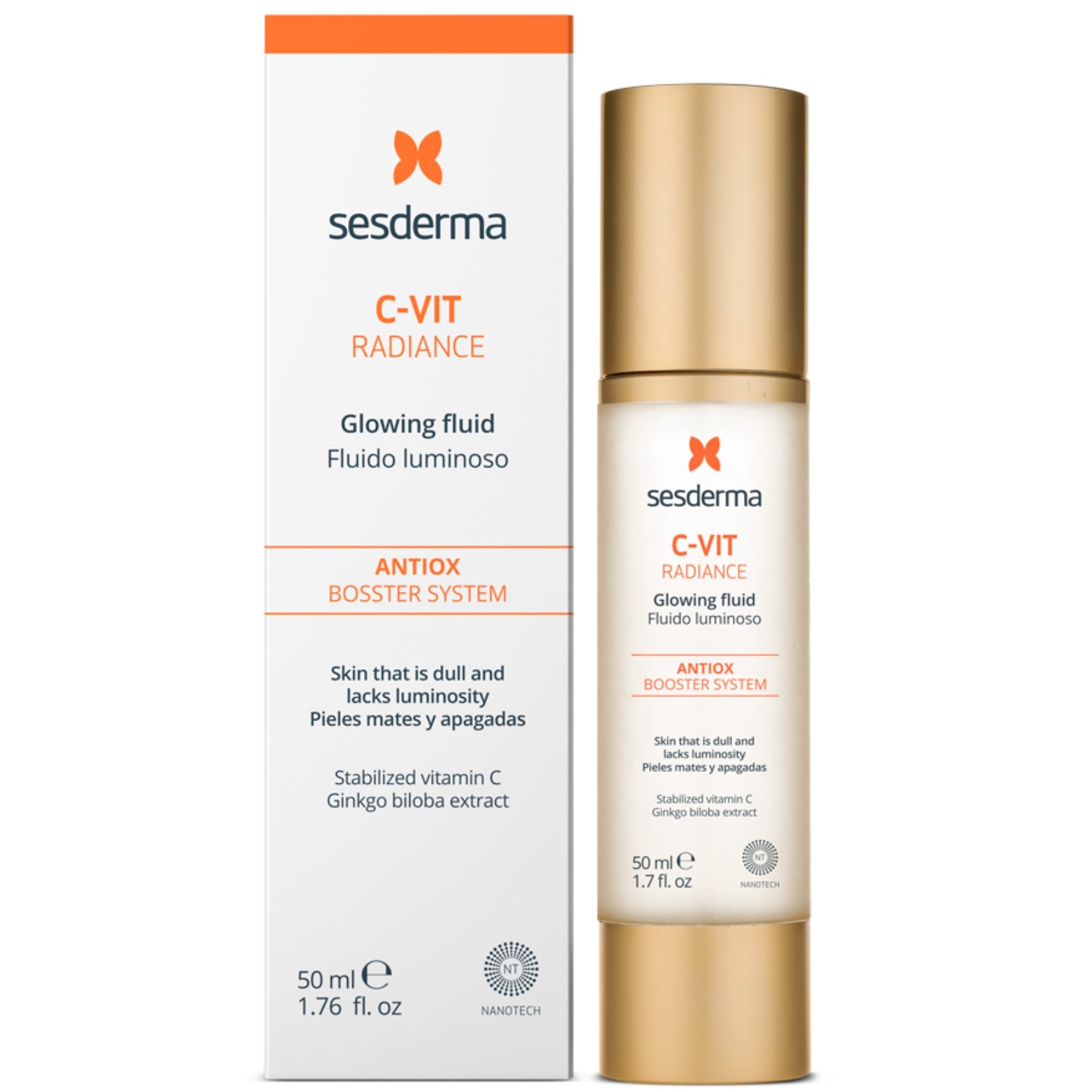 xr:d:DAFATkAzBDA:3894,j:8970449589795325210,t:23100507 SESDERMA C-VIT RADIANCE FLUIDAS, 50 ML - Image 1