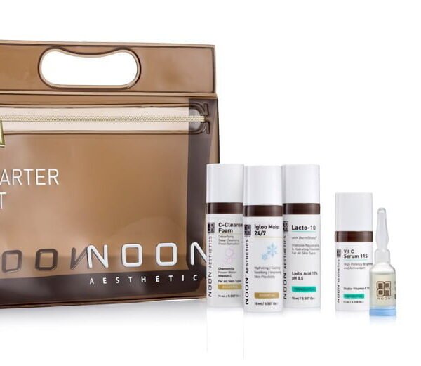 NOON Aesthetics odos priežiūros pradinis rinkinys su kosmetine